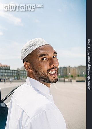
                Muslim, Gebetsmütze                   