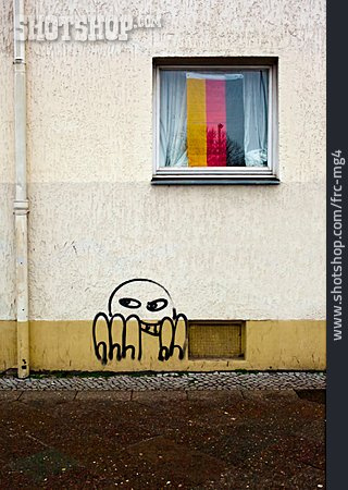 
                Streetart, Deutschlandflagge, Nationalismus                   