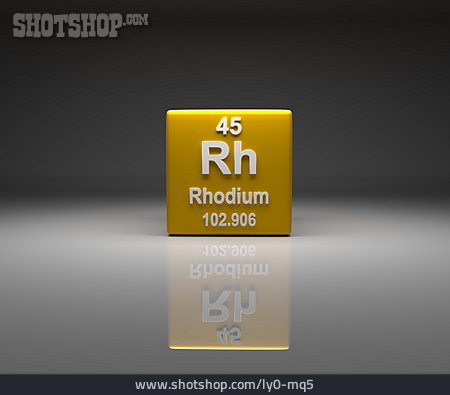 
                Chemisches Element, Rhodium                   