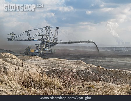 
                Tagebaulandschaft, Bergbautechnik                   