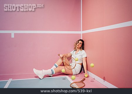 
                Mode, Tennis, Tennisschläger, Outfit                   