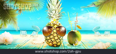 
                Strand, Urlaub, Cocktail, Fruchtig                   