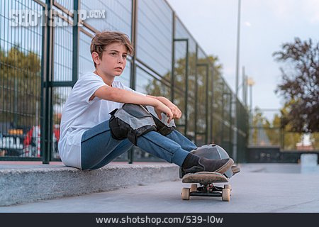 
                Junge, Skater, Zusehen                   