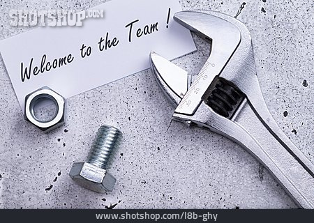 
                Schraubenschlüssel, Handwerker, Welcome To The Team                   