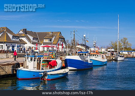 
                Hafen, Fischerboot, Hiddensee                   