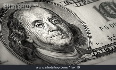 
                Us-dollar, Dollarschein, Benjamin Franklin                   