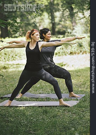 
                Yoga, Virabhadrasana, Outdoor Yoga, Krieger 2                   