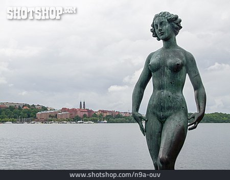 
                Stockholm, Bronzeskulptur                   