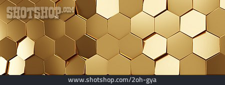 
                Golden, Geometrisch, Hexagonal                   