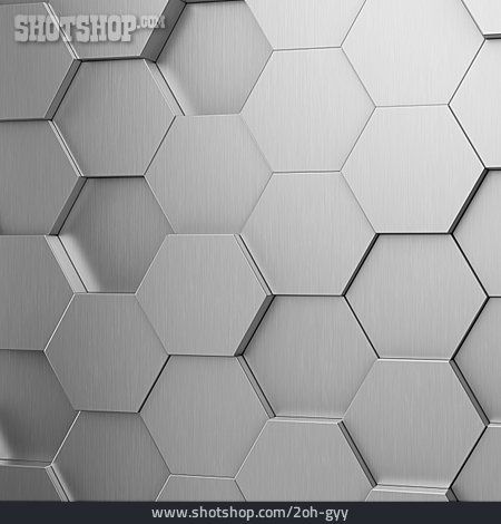 
                Metallisch, Sechseck, Geometrisch, Hexagonal                   
