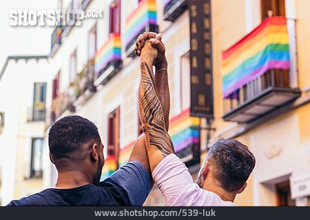
                Paar, Liebe, Freiheit, Hand Halten, Toleranz, Lgbt, Regenbogenflagge                   