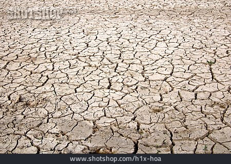 
                Wassermangel, Erdboden, Risse, Ausgetrocknet                   