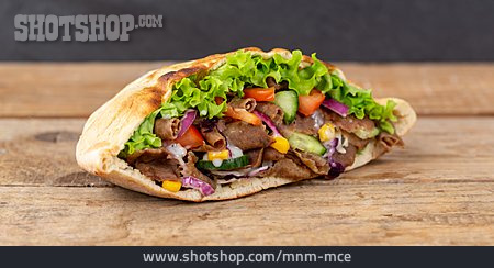 
                Mittagessen, Döner Kebab, Türkische Küche                   