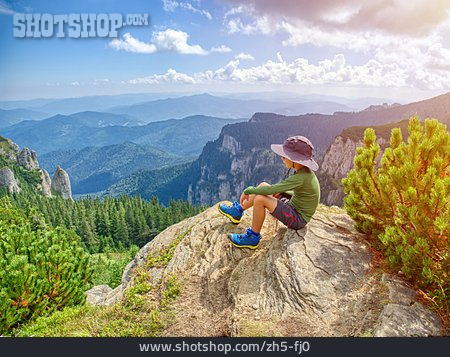 
                Boy, Summit, View, Hike                   