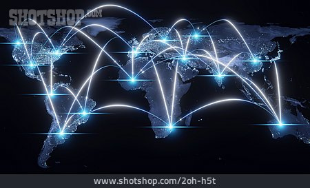 
                Verbindung, Vernetzung, Weltweit, Web                   