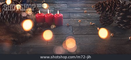 
                Weihnachten, Kerzenlicht, Adventskerze                   