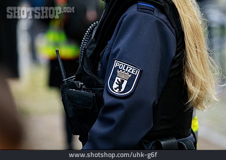 
                Wappen, Polizeiuniform, Polizei Berlin                   