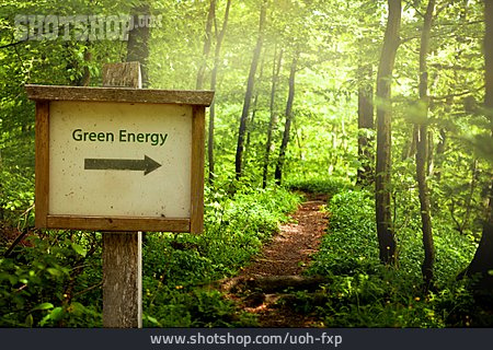 
                Weg, Richtungspfeil, Green Energy                   
