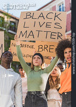 
                Menschenrechte, Demonstranten, Person Of Color, Black Lives Matter                   