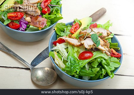 
                Salat, Mittagessen, Hühnchenfleisch                   