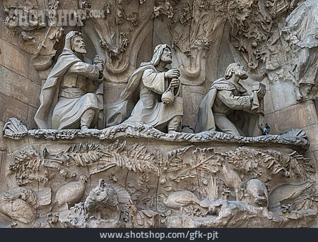 
                Heilige Drei Könige, Sagrada Família, Geburtsfassade                   