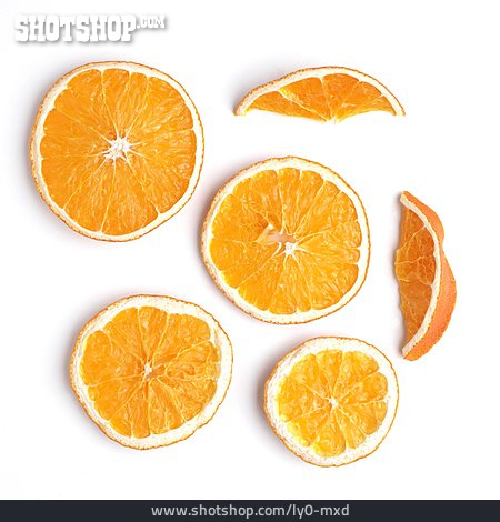 
                Orange, Scheibe, Aufgeschnitten                   