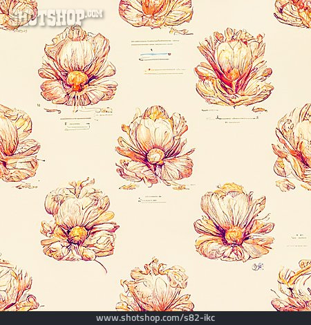 
                Muster, Retro, Tapete, Floral                   
