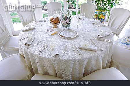 
                Hochzeit, Tisch, Tischgedeck                   