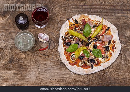 
                Abendessen, Italienische Küche, Pizza                   