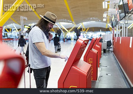 
                Flughafen, Digital, Check-in, Reisender                   