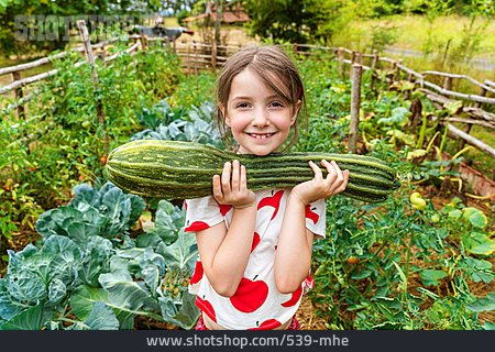 
                Girl, Garden, Vegetable, Harvest, Zucchini, Vegetable Garden                   