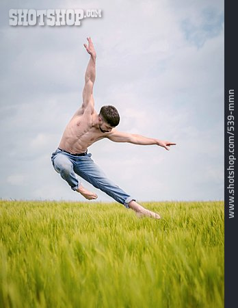 
                Field, Body Tension, Jumping, Dancer                   
