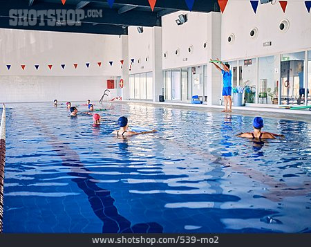 
                Schwimmbad, Unterricht, Trainer, Schwimmtraining, Aquafitness                   
