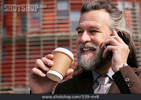 
                Geschäftsmann, Telefonieren, Urban, Coffee To Go                   
