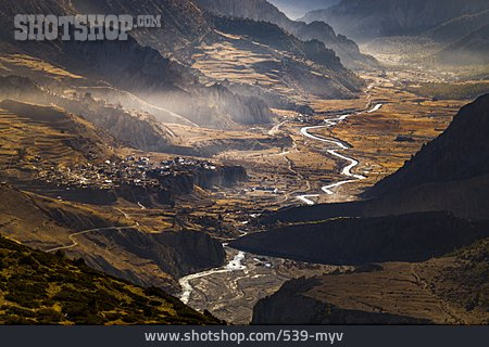 
                Sonnenaufgang, Nebel, Nepal, Himalaya                   