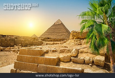 
                Archäologie, ägypten, Pyramiden Von Gizeh                   