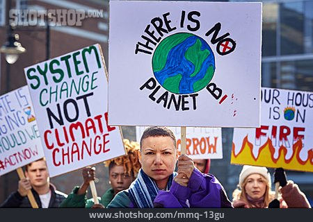 
                Klimaschutz, Protest, Slogan, Klimastreik                   