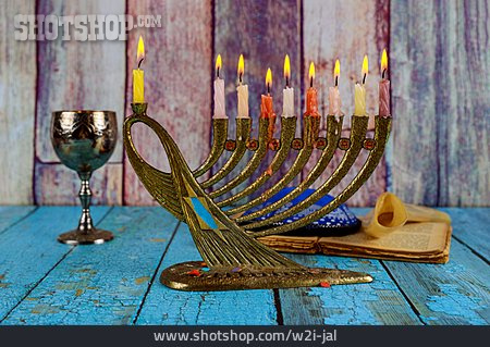 
                Kerzenständer, Judentum, Jüdisch, Chanukkia                   
