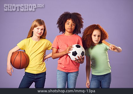 
                Junge, Mädchen, Fußball, Gemeinsam, Freunde, Basketball, Baseball                   