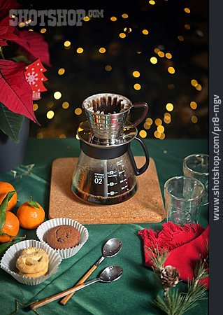 
                Kaffee, Weihnachten, Süßspeise                   