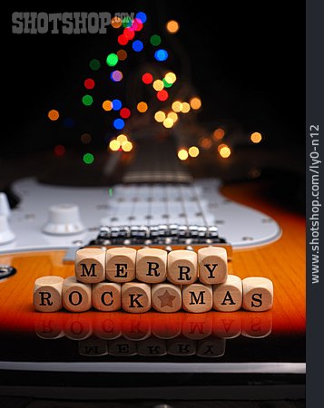 
                Weihnachtsgeschenk, Merry Christmas, E-gitarre                   