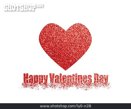 
                Valentinstag, Happy Valentines Day, Valentinskarte                   