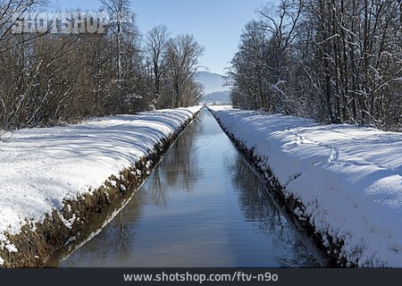 
                Winter, Kanal, Schnee                   