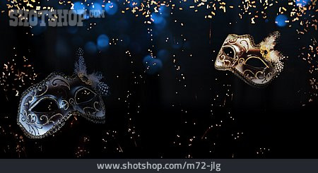 
                Karneval, Geheimnisvoll, Venezianische Maske                   