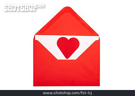 
                Herz, Valentinstag, Liebesbrief, Briefumschlag                   