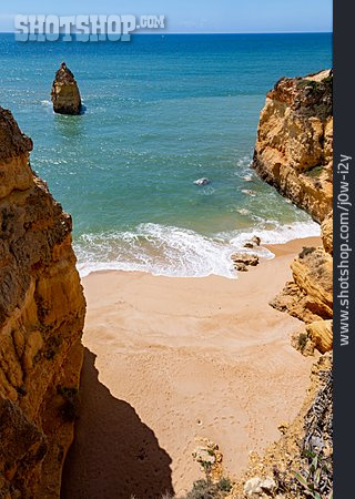 
                Strand, Bucht, Algarve, Atlantischer Ozean                   