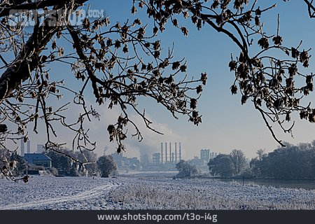 
                Winter, Nünchritz, Chemiewerk                   