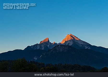 
                Berggipfel, Watzmann, Berchtesgadener Alpen                   