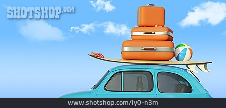 
                Auto, Verreisen, Gepäck, Sommerurlaub                   