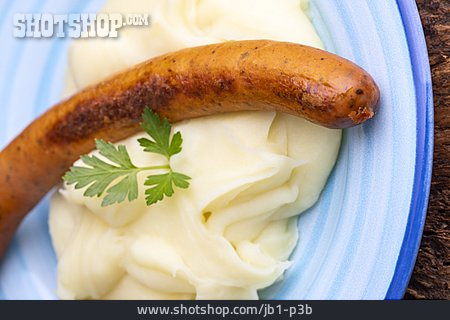 
                Bratwurst, Kartoffelbrei                   
